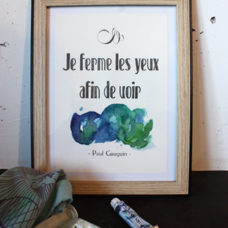 Je ferme les yeux...